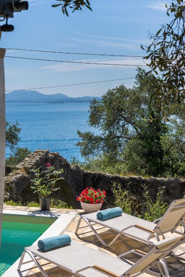 Alkinoi Seaview Villa With Private Pool By Konnect, Nisaki Nisaki  ภายนอก รูปภาพ